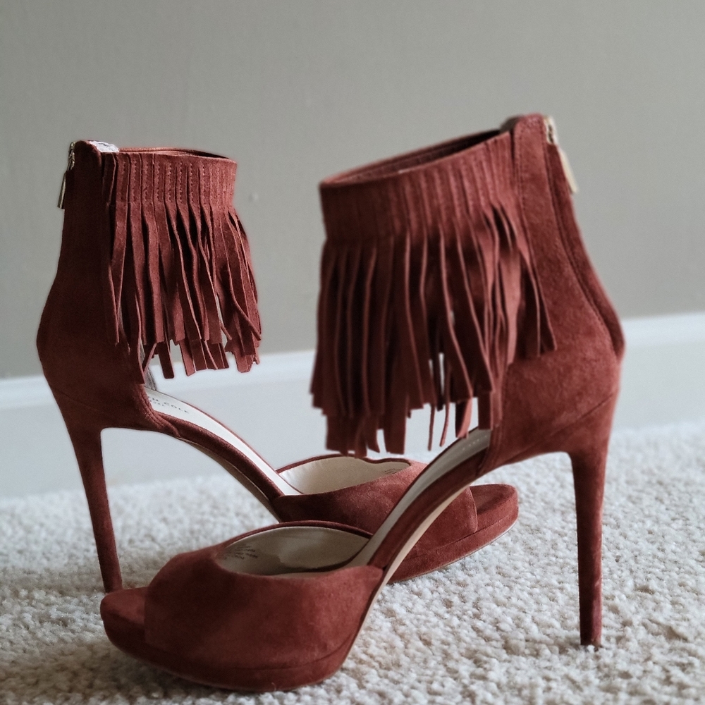 Kenneth Cole Geneva Fringe Heels